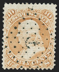 Sale 1227, Lot 2394, 1867-68 Grilled Issue, E, F Grills (Scott 86-101)