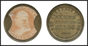 Sale 1227, Lot 2421, Drs. Joanne and Edward Dauer Collection of Encased Postage (EP1/EP58A)