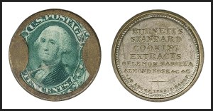 Sale 1227, Lot 2449, Drs. Joanne and Edward Dauer Collection of Encased Postage (EP1/EP58A)