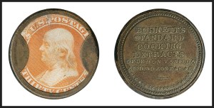 Sale 1227, Lot 2451, Drs. Joanne and Edward Dauer Collection of Encased Postage (EP1/EP58A)
