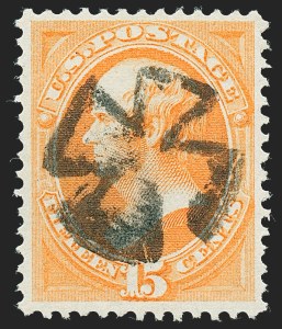 Sale 1227, Lot 2705, Fancy Cancels on the 1869 Pictorial Issue and 1870-88 Bank Notes Issues