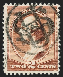 Sale 1227, Lot 2712, Fancy Cancels on the 1869 Pictorial Issue and 1870-88 Bank Notes Issues