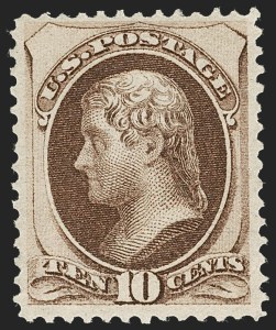 Sale 1227, Lot 2747, 1870-71 National Bank Note Co. Grilled Issue (Scott 134-144)