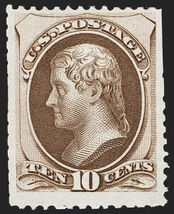 Sale 1227, Lot 2802, 1875 Continental Bank Note Co. Hard Paper Special Printing (Scott 167-175)