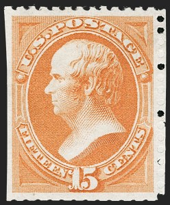 Sale 1227, Lot 2806, 1875 Continental Bank Note Co. Hard Paper Special Printing (Scott 167-175)
