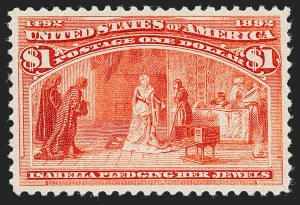 Sale 1227, Lot 2919, $1.00-$5.00 1893 Columbian Issue (Scott 241-245)