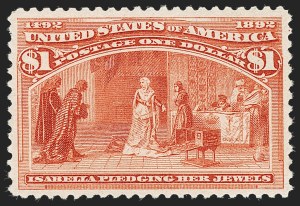 Sale 1227, Lot 2920, $1.00-$5.00 1893 Columbian Issue (Scott 241-245)