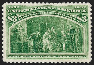 Sale Number 1227, Lot Number 2934, $1.00-$5.00 1893 Columbian Issue (Scott 241-245)