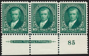 Sale 1227, Lot 2997, 1895 Watermarked and 1897-1903 Change of Colors Bureau Issues (Scott 264-284)