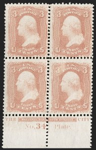 Sale 1227, Lot 3010, The Dr. Bernard S. Yudowitz Collection of Plate Blocks (Scott 11A-229)