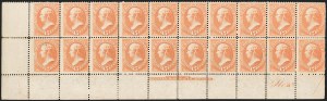 Sale 1227, Lot 3019, The Dr. Bernard S. Yudowitz Collection of Plate Blocks (Scott 11A-229)