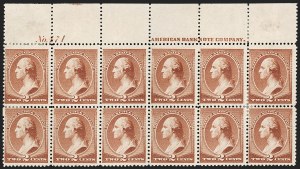 Sale 1227, Lot 3023, The Dr. Bernard S. Yudowitz Collection of Plate Blocks (Scott 11A-229)