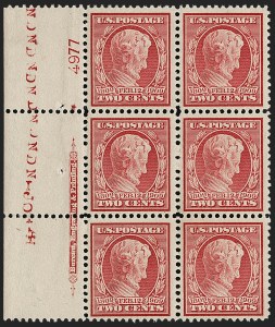 Sale 1227, Lot 3099, The Dr. Bernard S. Yudowitz Collection of Plate Blocks (Scott 300-423)