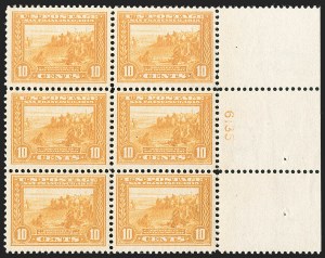 Sale 1227, Lot 3105, The Dr. Bernard S. Yudowitz Collection of Plate Blocks (Scott 300-423)