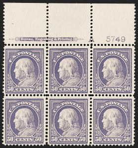 Sale 1227, Lot 3114, The Dr. Bernard S. Yudowitz Collection of Plate Blocks (Scott 300-423)