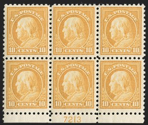 Sale 1227, Lot 3126, The Dr. Bernard S. Yudowitz Collection of Plate Blocks (Scott 432-834)