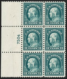 Sale 1227, Lot 3127, The Dr. Bernard S. Yudowitz Collection of Plate Blocks (Scott 432-834)