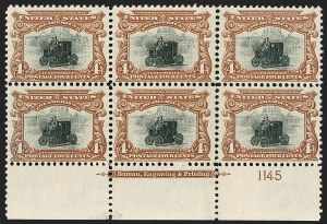 Sale 1227, Lot 3204, 1901 Pan-American Issue Including Inverts (Scott 294-299)
