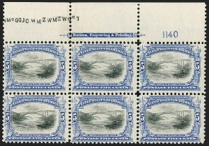 Sale 1227, Lot 3207, 1901 Pan-American Issue Including Inverts (Scott 294-299)