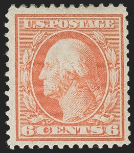 Sale 1227, Lot 3331, 1909 Bluish Paper Issue, 1909 Commemoratives (Scott 357-373), 6c Red Orange, Bluish (362) Sale 1227, Lot 3331, 1909 Bluish Paper Issue, 1909 Commemoratives (Scott 357-373)