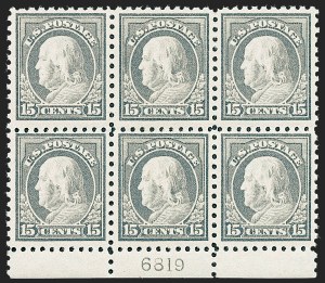 Sale 1227, Lot 3399, 1913-15 Washington-Franklin Issues (Scott 424-447), 15c Gray (437) Sale 1227, Lot 3399, 1913-15 Washington-Franklin Issues (Scott 424-447)