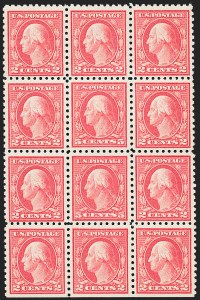 Sale 1227, Lot 3441, 1916-17 Washington-Franklin Issues (Scott 462-480)