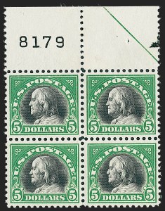 Sale 1227, Lot 3496, 1917-19 Washington-Franklin Issues (Scott 481-524)