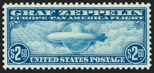 Sale 1227, Lot 3611, Air Post, $2.60 Graf Zeppelin (C15) Sale 1227, Lot 3611, Air Post
