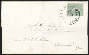 Sale 1230, Lot 1537, Confederate General Issues and Covers, College Covers