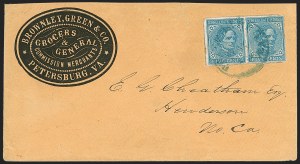 Sale 1230, Lot 1548, Confederate General Issues and Covers, College Covers