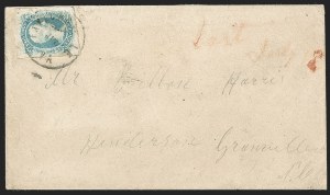 Sale 1230, Lot 1554, Confederate General Issues and Covers, College Covers