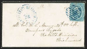 Sale 1230, Lot 1569, Confederate General Issues and Covers, College Covers