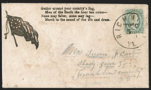 Sale 1230, Lot 1582, Confederate Patriotic Covers
