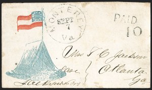 Sale 1230, Lot 1588, Confederate Patriotic Covers