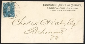 Sale 1230, Lot 1598, Confederate Semi-Official Imprints