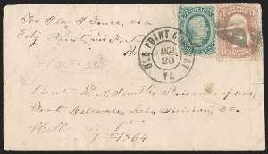 Sale 1230, Lot 1607, Civil War Prisoner-of-War Mail