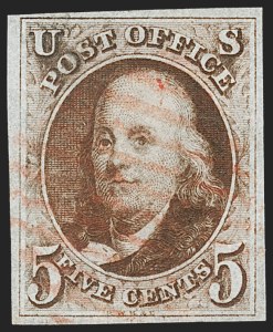 Sale 1230, Lot 1690, 1847 Issue (Scott 1-2)