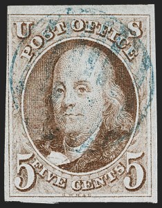 Sale 1230, Lot 1692, 1847 Issue (Scott 1-2)