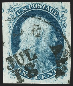 Sale Number 1230, Lot Number 1713, 1851-56 Issue (Scott 5-17)