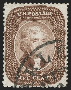 Sale 1230, Lot 1752, 1857-60 Issue (Scott 18-39)