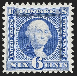 Sale 1230, Lot 1833, 1875 Re-Issue of 1869 Pictorial Issue (Scott 123-133a), 6c Blue, Re-Issue (126) Sale 1230, Lot 1833, 1875 Re-Issue of 1869 Pictorial Issue (Scott 123-133a)