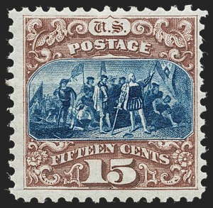Sale 1230, Lot 1842, 1875 Re-Issue of 1869 Pictorial Issue (Scott 123-133a), 15c Brown & Blue, Re-Issue (129) Sale 1230, Lot 1842, 1875 Re-Issue of 1869 Pictorial Issue (Scott 123-133a)