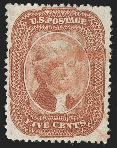 Sale 1231, Lot 57, 1857-60 Issue and 1875 Reprint (Scott 18-47)