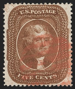 Sale 1231, Lot 62, 1857-60 Issue and 1875 Reprint (Scott 18-47)