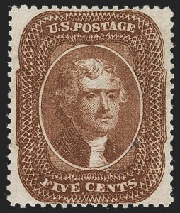 Sale 1231, Lot 63, 1857-60 Issue and 1875 Reprint (Scott 18-47)