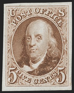 Sale 1231, Lot 9, 1847 Issue and 1875 Reproduction (Scott 1-4)