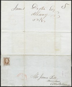 Sale 1232, Lot 1547, Stampless Covers thru 1861 Issue