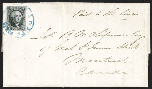Sale 1232, Lot 1551, Stampless Covers thru 1861 Issue