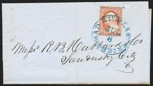 Sale 1232, Lot 1555, Stampless Covers thru 1861 Issue