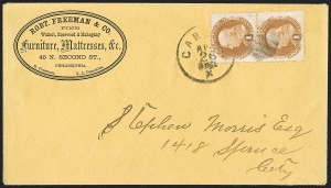 Sale 1232, Lot 1632, 1868 Grilled Issue thru 1869 Pictorial Issue